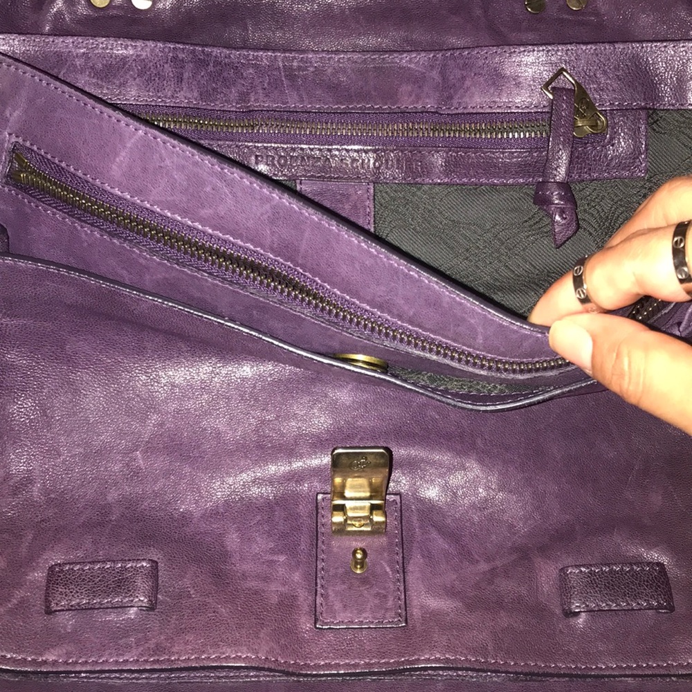 Purple Proenza Schouler PS1 Messenger Bag (Large) - Picture 4 of 8